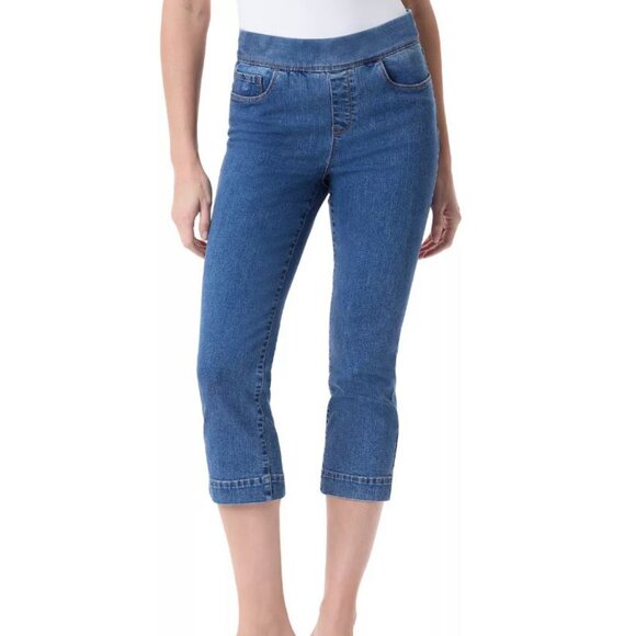 Petite Gloria Vanderbilt Amanda Pull On Cap ... Color: Essen W Whiskers Size: 12 - Picture 1 of 4